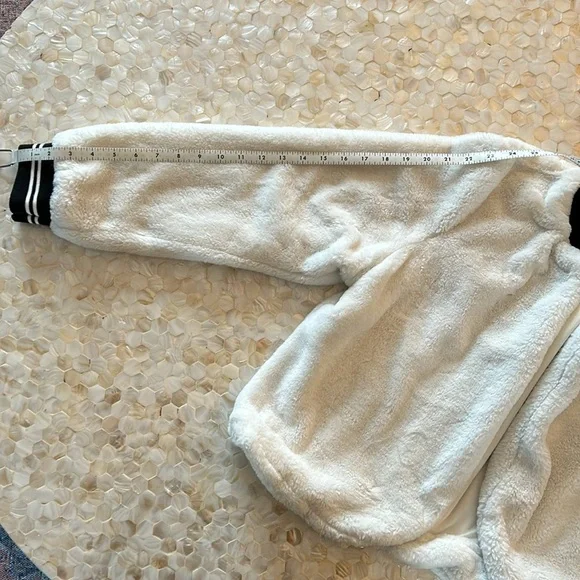 Disney Mickey Mouse Faux Fur Bomber Jacket - Picture 11 of 13